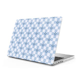 Blue Flowers - Clear MacBook Case