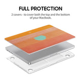 Cyan Sun - Clear MacBook Case