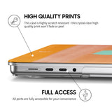 Cyan Sun - Clear MacBook Case