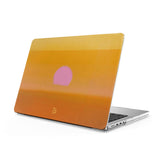 Warm Orange - Clear MacBook Case