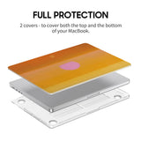 Warm Orange - Clear MacBook Case