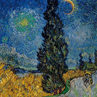 Road with Cypress and Star