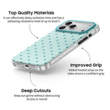 Blue Green - Clear iPhone Case
