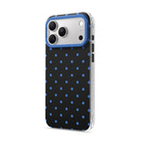 Blue Black - Clear iPhone Case