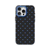 Blue Black - Clear iPhone Case