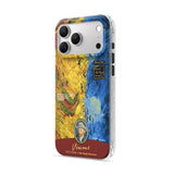 Wheat Field with Crows - Clear iPhone Case