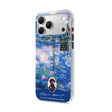 Blue Water Lilies and Willow - Clear iPhone Case