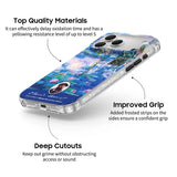 Blue Water Lilies and Willow - Clear iPhone Case