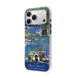 Water Lilies (Blue) - Clear iPhone Case