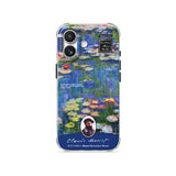 Water Lilies (Blue) - Clear iPhone Case