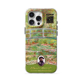 Bridge Over a Pond of Water Lilies - Clear iPhone Case