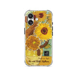 Vase with Three Sunflowers - Clear iPhone Case