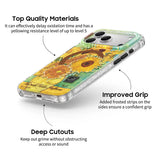 Vase with Three Sunflowers - Clear iPhone Case