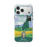 Wheat Field with Cypresses - Clear iPhone Case