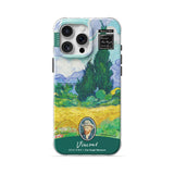 Wheat Field with Cypresses - Clear iPhone Case