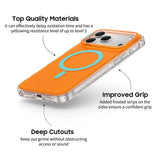 Hermes Orange - Clear iPhone Case