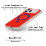 Passion Red - Clear iPhone Case