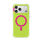 Fluorescent Green - Clear iPhone Case