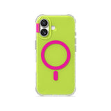 Fluorescent Green - Clear iPhone Case