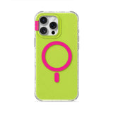Fluorescent Green - Clear iPhone Case
