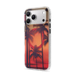 Red Dusk - Clear iPhone Case