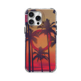Red Dusk - Clear iPhone Case