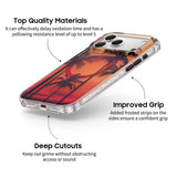 Red Dusk - Clear iPhone Case