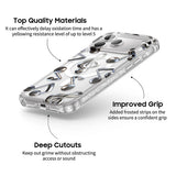 Metallic Notes - Clear iPhone Case