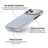 Foggy Blue - Clear iPhone Case