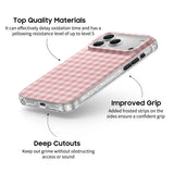 Peach Pink - Clear iPhone Case