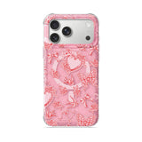 Pink Romance - Clear iPhone Case (Glitter)