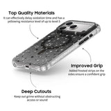 Night -  Clear iPhone Case (Glitter)