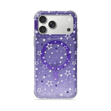 Purple Mist - Clear iPhone Case (Glitter)