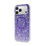Purple Mist - Clear iPhone Case (Glitter)