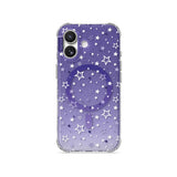 Purple Mist - Clear iPhone Case (Glitter)