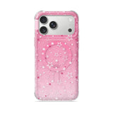 Peach Star - Clear iPhone Case (Glitter)