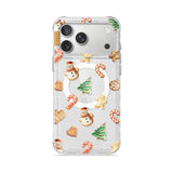 Gingerbread Man - Clear iPhone Case (Glitter)
