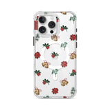 Holly＆Poinsettia - Clear iPhone Case