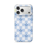 Blue Flowers - Clear iPhone Case