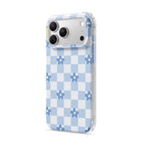 Blue Flowers - Clear iPhone Case
