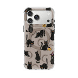 Black Cat - Clear iPhone Case