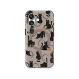 Black Cat - Clear iPhone Case