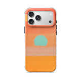Cyan Sun - Clear iPhone Case