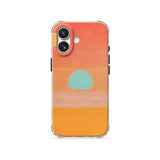 Cyan Sun - Clear iPhone Case