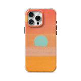 Cyan Sun - Clear iPhone Case