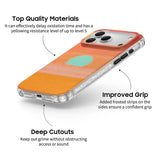 Cyan Sun - Clear iPhone Case
