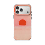 Red Sun - Clear iPhone Case