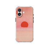 Red Sun - Clear iPhone Case