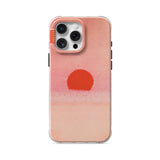 Red Sun - Clear iPhone Case