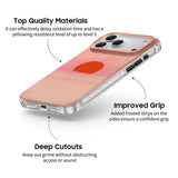 Red Sun - Clear iPhone Case